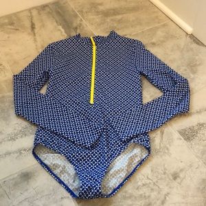 Mini Boden Long Sleeve Swimsuit